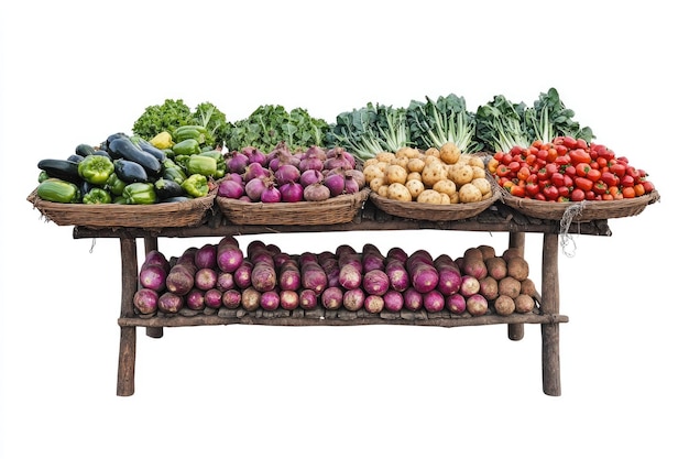 świeże warzywa na targu